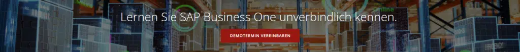 Banner Demotermin vereinbaren Wrede GmbH SAP Business One Partner