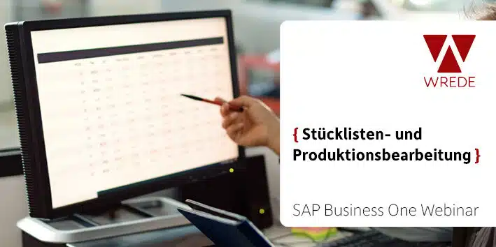 Stücklisten und Produktionsbearbeitung Schulung SAP Business One SBO